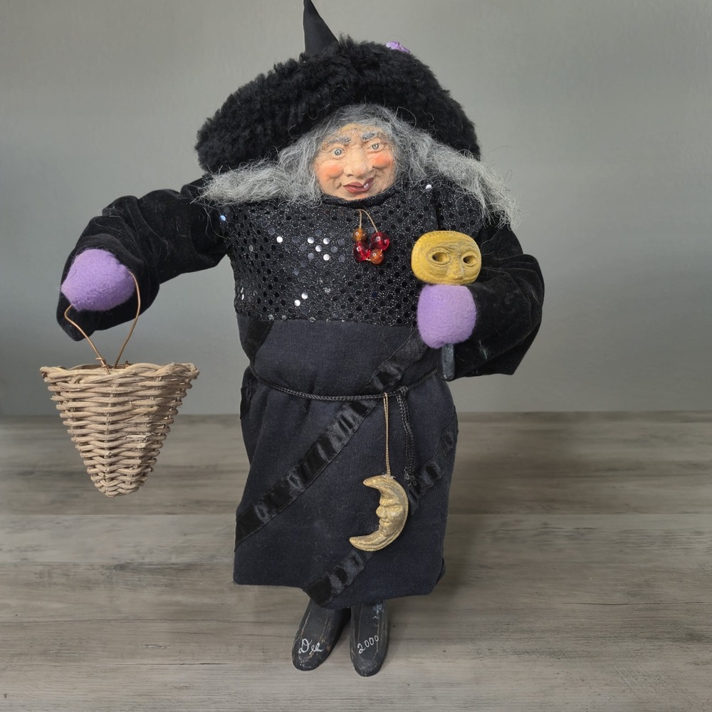 VTG Signed Dee Gann House Of Hatten Witch 2000 Handmade